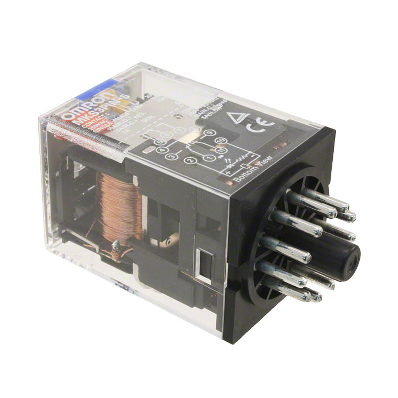 Omron MKS3P 12VDC W/ Lockable Test Button - TremTech Electrical