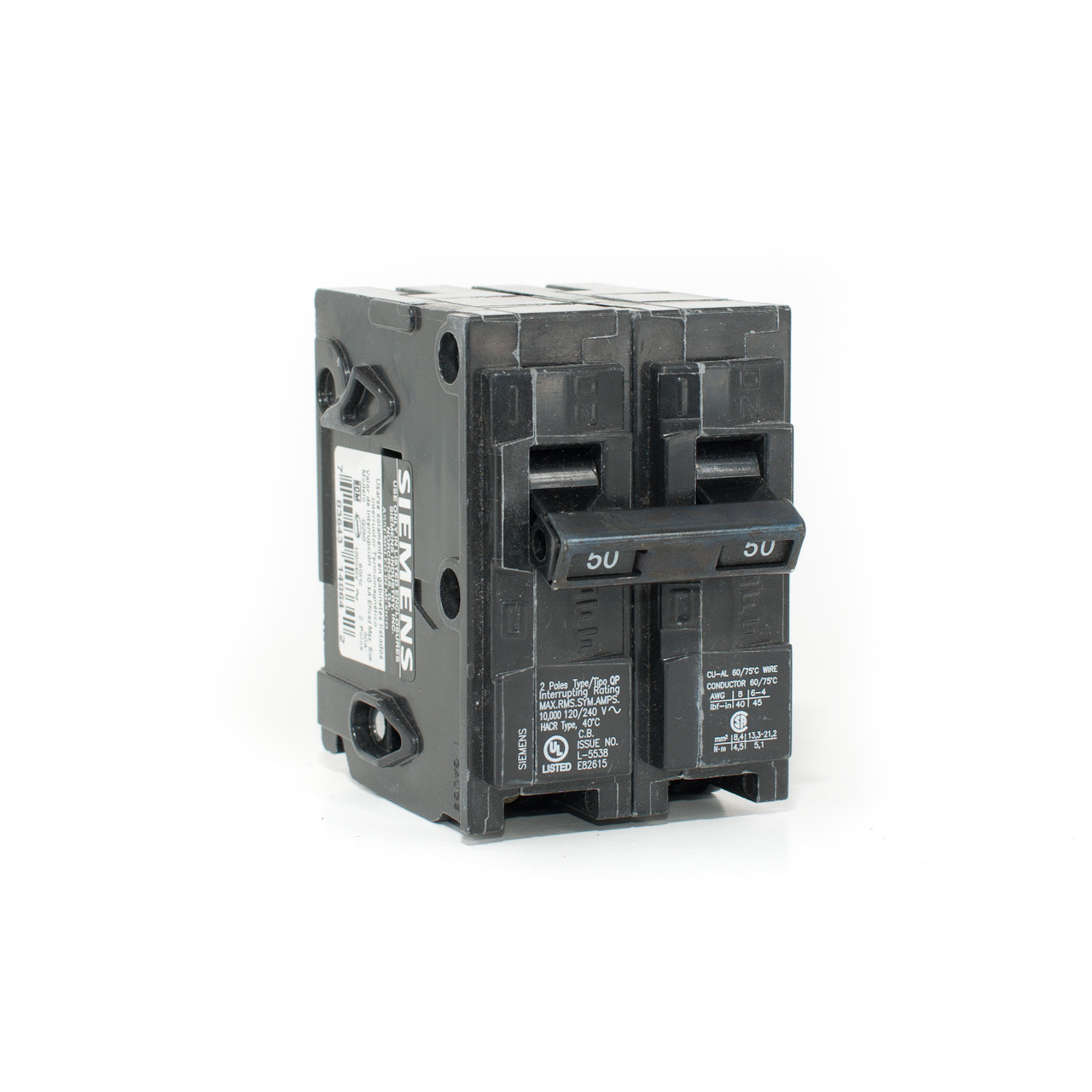 Q250 Siemens Q250 50A Two Pole Push-On Breaker - TremTech Electrical Systems