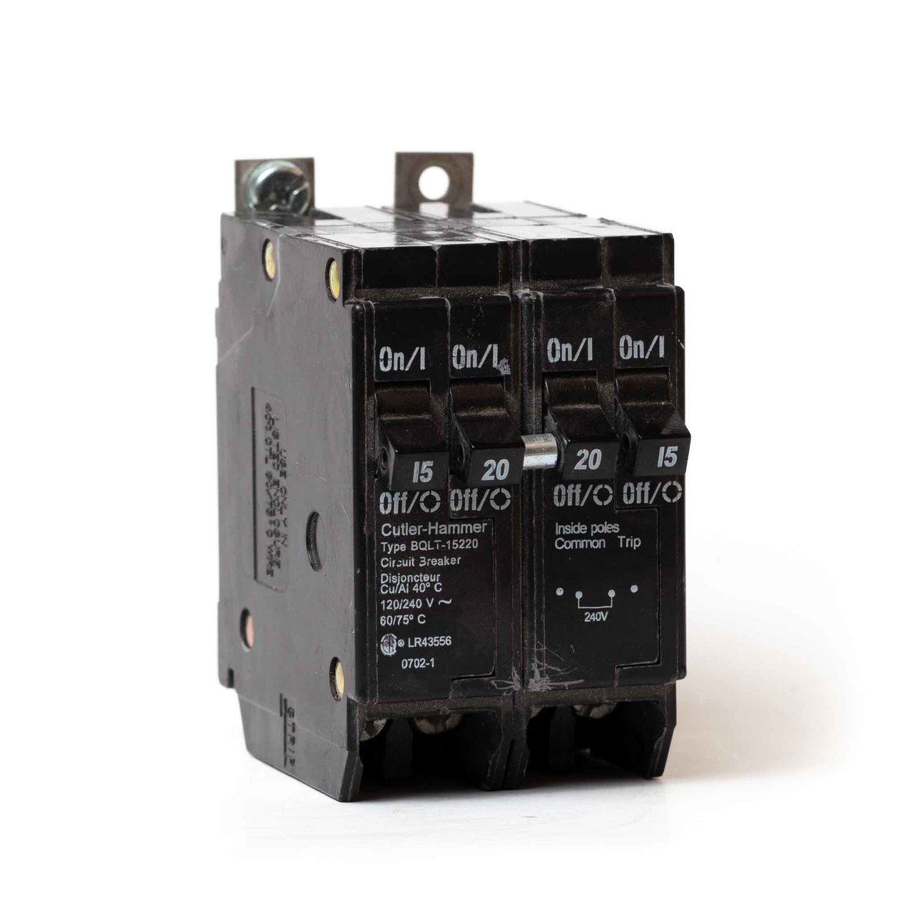 Eaton Cutler-Hammer DNBA2020 Tandem 20-Amp Single Pole Bolt-On Circuit Breaker - Free Shipping