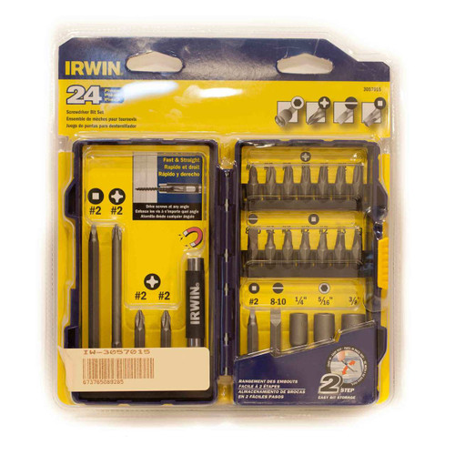 IRWIN 24 Piece Screwdriver Bit Set