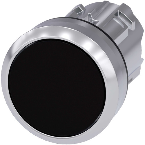 Siemens 3SU1050-0AB10-0AA0 Black Momentary Pushbutton 22mm