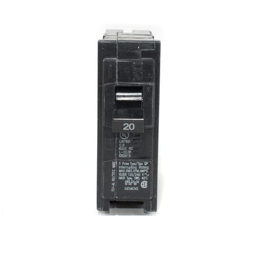 Siemens Q120 20A Single Pole Push-On Breaker