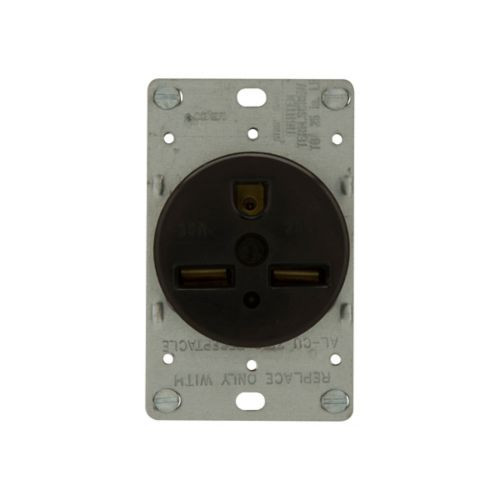 250V 50A 6-50R 2P3W Straight Blade Flush Mount Receptical