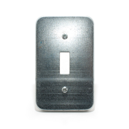 Toggle Switch Wall Plate, 1 Gang, Metal