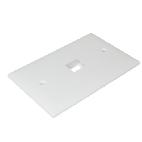 On-Q 1-Port Single Gang Wall Plate White