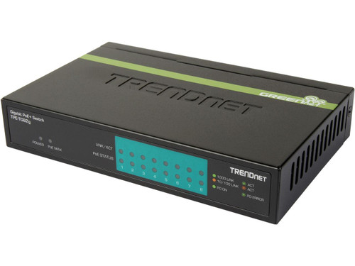 TRENDnet 8-Port Gigabit 61W PoE + Switch