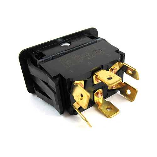 Eaton Rocker Switch, Non Illuminated, SPST, OnNoneOff, 15 A, 250V