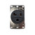 Single Receptacle 30A 125V, Black