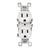 Co/Alr Duplex Receptacle 15A 125V, White