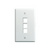 On-Q 3-Port Single Gang Wall Plate White