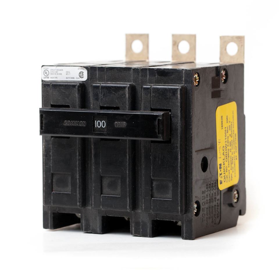 Eaton CutlerHammer BAB3100H Three Pole 100A 'BA' BoltOn Breaker