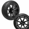 ProFormX 14" AMBUSH Gloss Black Wheels on 225/30-14 Mamba Street Tires (Set of 4) 