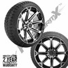ProFormX 14" VORTEX Machined/Black Wheels on 205/30-14 Fusion Street Tires (Set of 4) 