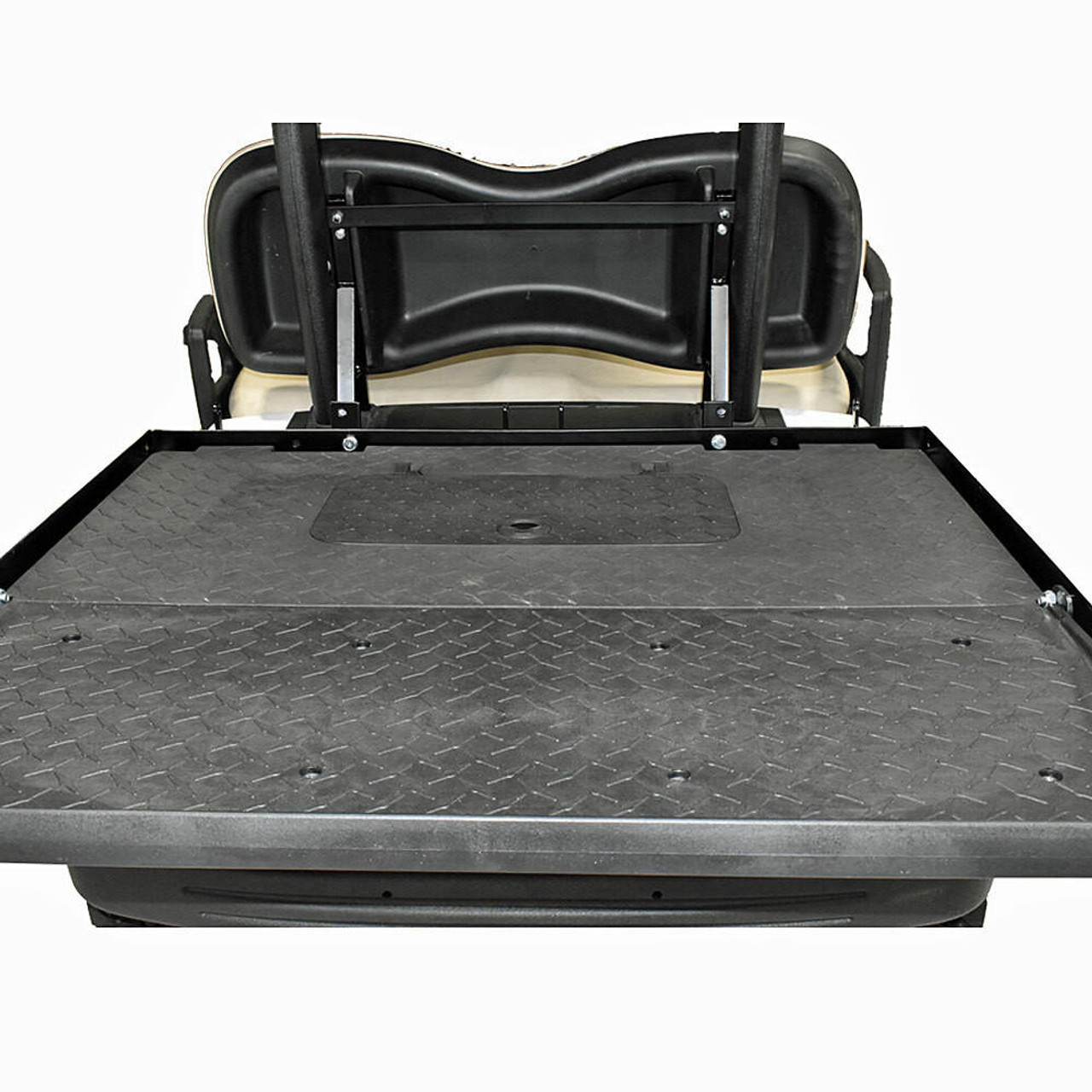  GTW MACH3 Rear Flip Seat (Black Cushions) - Fits Club Car Precedent, Tempo, Onward 
