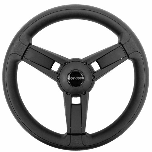  ProFormX Gussi Italia Giazza Black Steering Wheel with Adapter - Fits E-Z-Go RXV and TXT 
