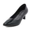 Hana Shiny Black Heels
