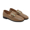 Della Leather Brown Loafers