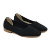 Rhea Black Knit Flats