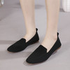 Nayla Black Knit Flats