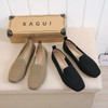 Nayla Black Knit Flats