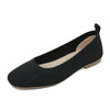 Lana Black Knit Flats