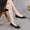 Lana Black Knit Flats