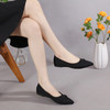 Marfa Black Knit Flats
