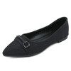 Marfa Black Knit Flats