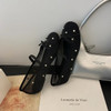 Gloria Black Flats