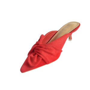 Elizabeth Red Mule Heels