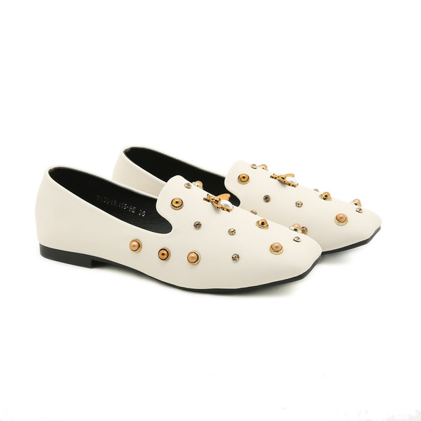 Gracie Off-White Loafers