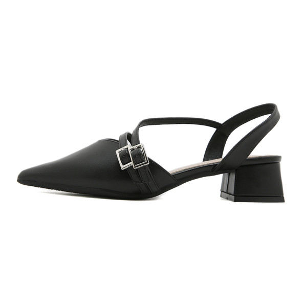 Lilac Black Heels