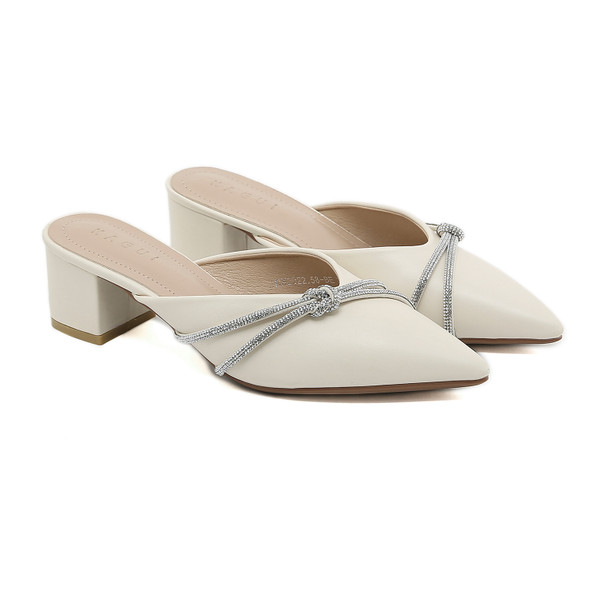 Mae Beige Mules