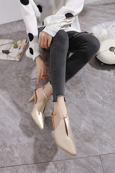 Andrea Gold Heels - 30% OFF use code DISCOUNT30 at check out