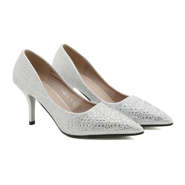 Rosalie Silver Heels