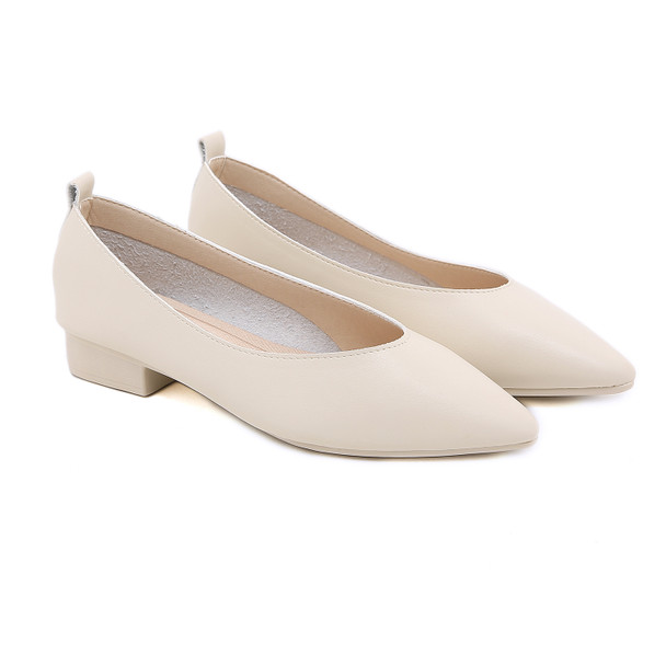 Charlee White Flats