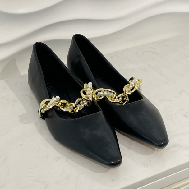 Jeanette Black Flats