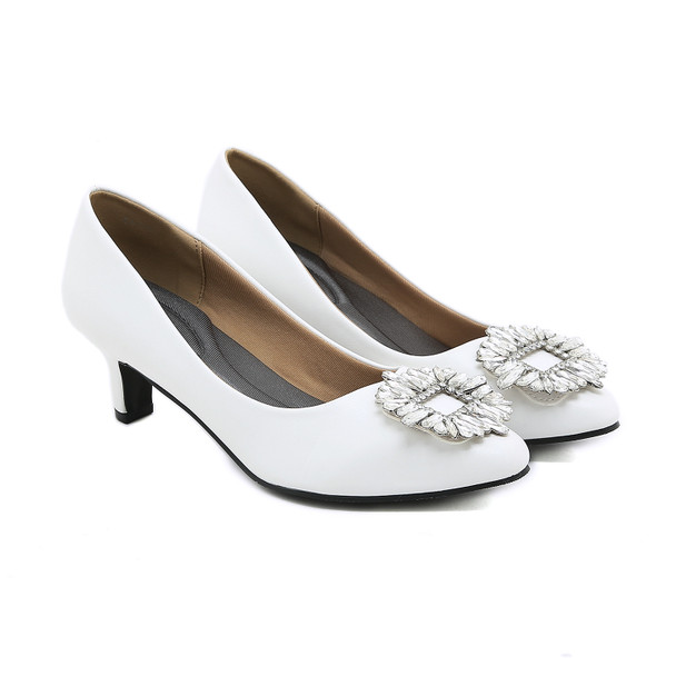 Hera White Heels