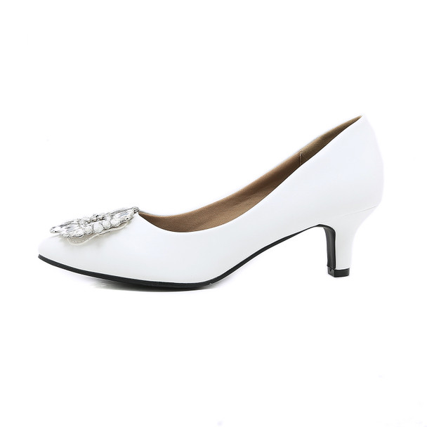 Hera White Heels