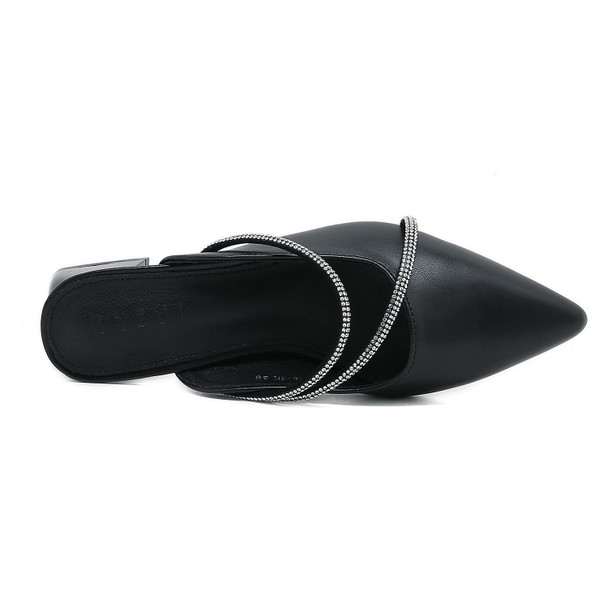 Raya Black Mules