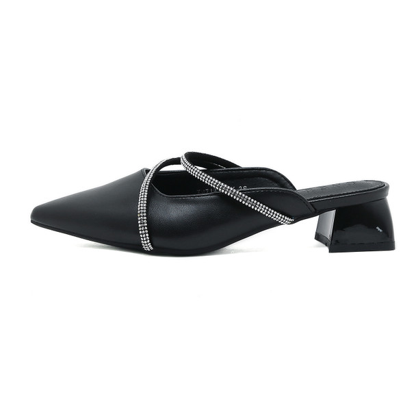 Raya Black Mules