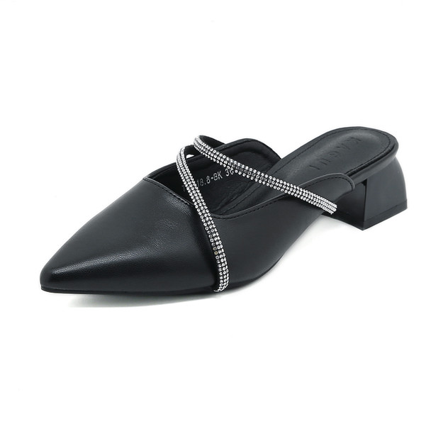 Raya Black Mules