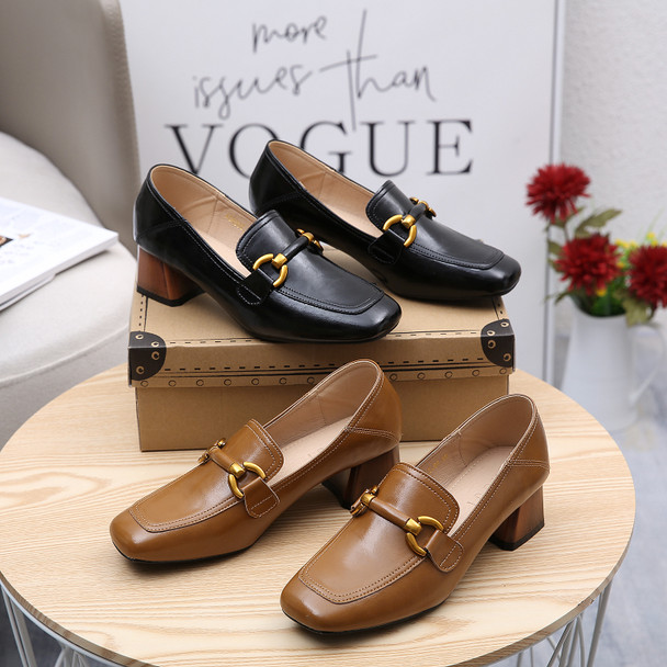 Astrid Leather Black Loafers