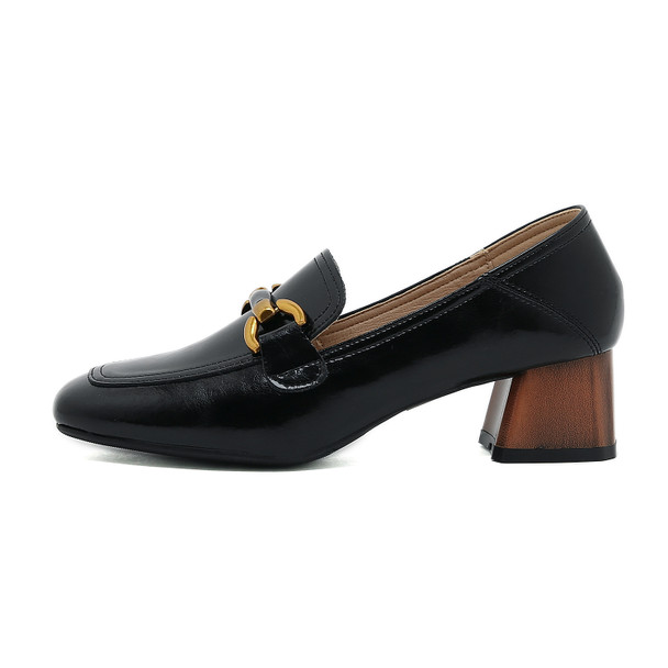 Astrid Leather Black Loafers