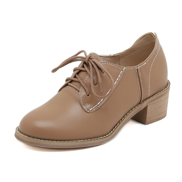 Murphy Leather Brown Heels