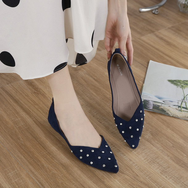 Alessia Blue Flats