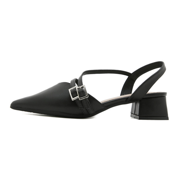 Lilac Black Heels