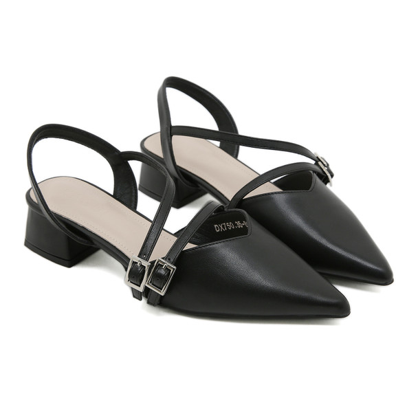 Lilac Black Heels