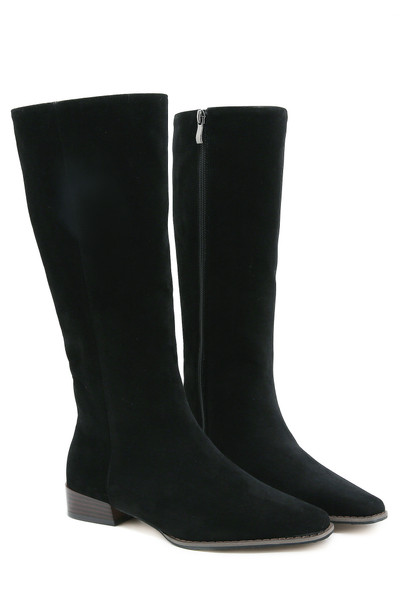 Najwa Black Leather Boots
