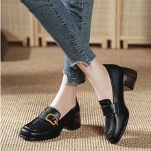 Zayna Black Leather Loafer